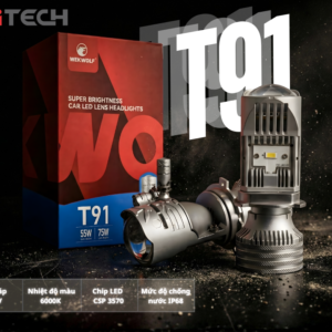 Lắp Đặt Đèn Bi Cầu Mini WEKWOLF T91 Pro tại  nội thất ô tô Hùng Thanh chính hãng