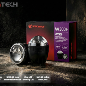 Lắp Đặt Bi Gầm Ô Tô WEKWOLF 3 Inch 2 Mắt Ếch