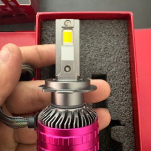 Lắp Đặt Bóng Đèn Pha LED Ô Tô V33 Tại Nội thất ô tô Hùng Thanh Chính Hãng – 3 Màu, 120W, Điều Khiển App