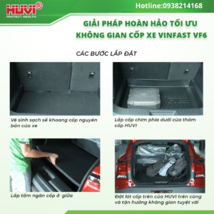 Alternative view of Lắp đặt Tấm ngăn cốp ô tô Vinfast VF6 chất liệu Composite Huvi tại Nội thất ô tô Hùng Thanh