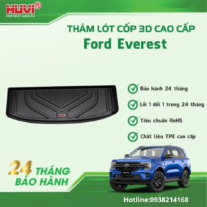 thảm lót cốp ô tô Ford Everest 3D