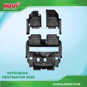 Lắp đặt thảm lót sàn ô tô Mitsubishi Destinator 2025 tràn viền bậc cửa Huvi tại Nội thất ô tô Hùng Thanh