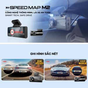 Lắp Đặt Camera Hành Trình VIETMAP SPEEDMAP M2 Chính Hãng Tại Nội Thất Ô Tô Hùng Thanh |Camera Hành Trình VIETMAP SPEEDMAP M2 – 4G Thông Minh, Ghi Hình Sony Starvis 2 Siêu Nét